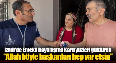 İzmir’de Emekli Dayanışma Kartı yüzleri güldürdü