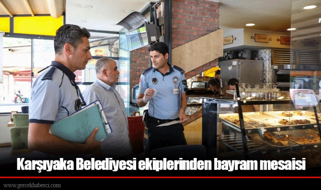 Karşıyaka Belediyesi ekiplerinden bayram mesaisi