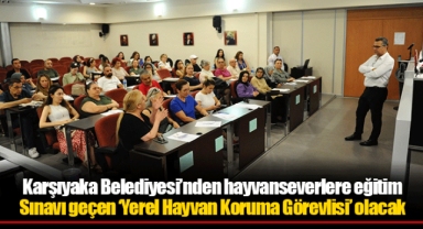 Karşıyaka Belediyesi’nden hayvanseverlere eğitim