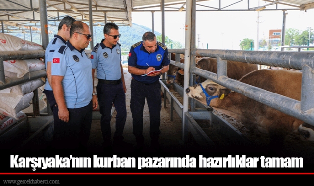 Karşıyaka’nın kurban pazarında hazırlıklar tamam