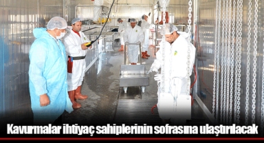 Kavurmalar ihtiyaç sahiplerinin sofrasına ulaştırılacak