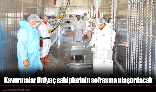 Kavurmalar ihtiyaç sahiplerinin sofrasına ulaştırılacak