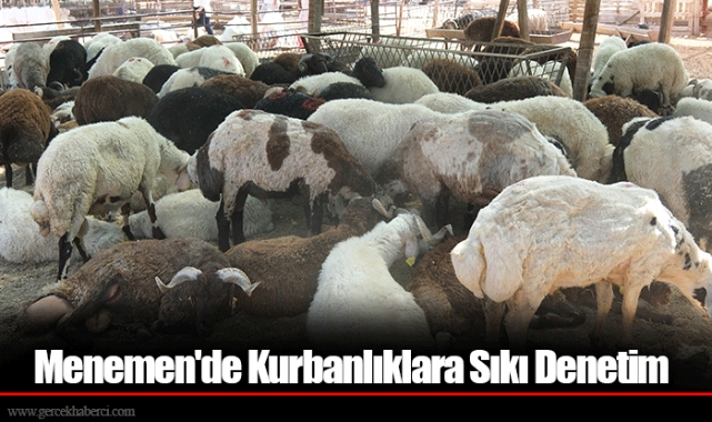 Menemen'de Kurbanlıklara Sıkı Denetim