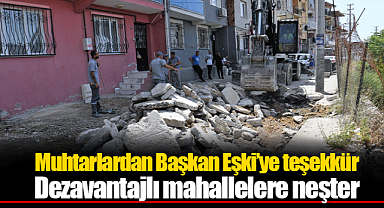 Muhtarlardan Başkan Eşki'ye teşekkür