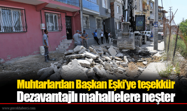 Muhtarlardan Başkan Eşki'ye teşekkür