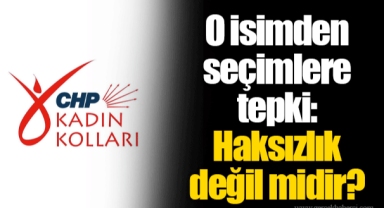 O isimden seçimlere tepki: Haksızlık değil midir?