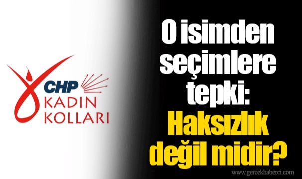 O isimden seçimlere tepki:  Haksızlık değil midir? 
