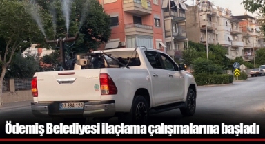 Ödemiş Belediyesi ilaçlama çalışmalarına başladı