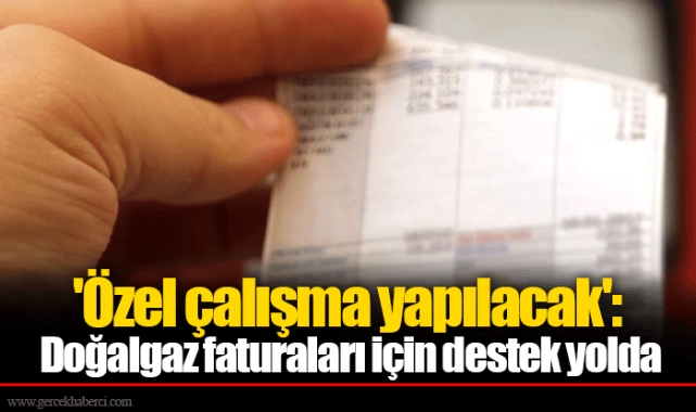 'Özel çalışma yapılacak': Doğalgaz faturaları için destek yolda