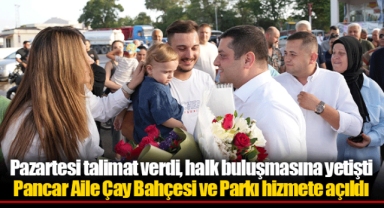 Pancar Aile Çay Bahçesi ve Parkı hizmete açıldı