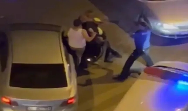 Sokak ortasında darp: 2 polis açığa alındı