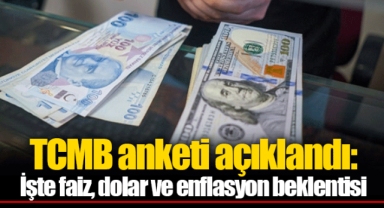 TCMB anketi açıklandı: İşte faiz, dolar ve enflasyon beklentisi