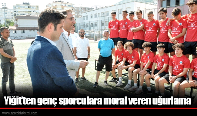 Yiğit’ten genç sporculara moral veren uğurlama 
