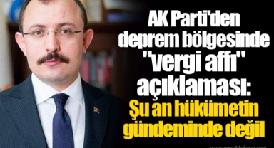 AK Parti'den deprem bölgesinde
