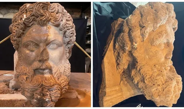 Aphrodisias'ta Zeus'a ait mermer baş bulundu