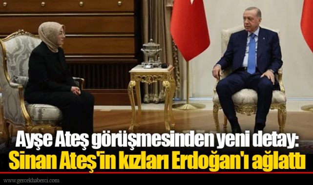 Ayşe Ateş görüşmesinden yeni detay: Sinan Ateş'in kızları Erdoğan'ı ağlattı