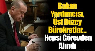 Bakan Yardımcısı, Üst Düzey Bürokratlar... Hepsi Görevden Alındı