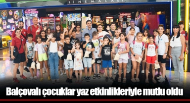 Balçovalı çocuklar yaz etkinlikleriyle mutlu oldu