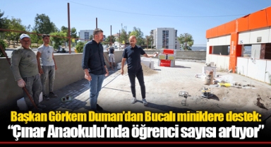 Başkan Görkem Duman’dan Bucalı miniklere destek: “Çınar Anaokulu’nda öğrenci sayısı artıyor”