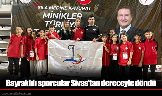 Bayraklılı sporcular Sivas'tan dereceyle döndü