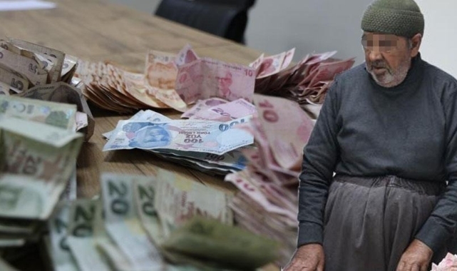 Binlerce lira çebinden çıktı! Dilencinin bir günlük kazancı şoke etti