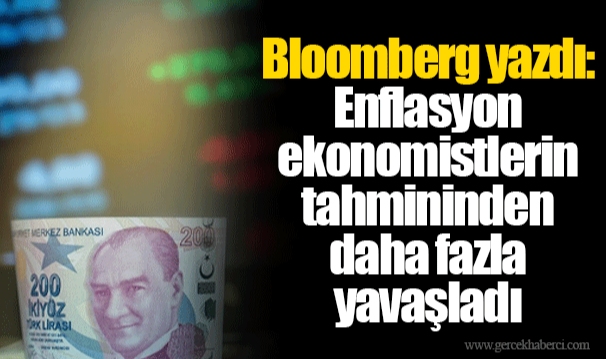 Bloomberg yazdı: Enflasyon ekonomistlerin tahmininden daha fazla yavaşladı