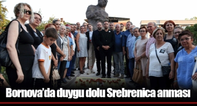 Bornova’da duygu dolu Srebrenica anması