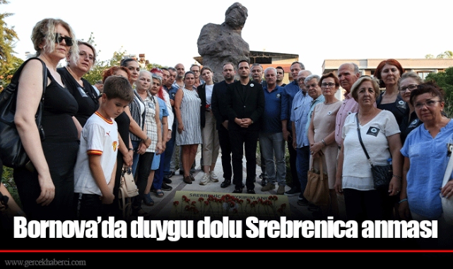 Bornova’da duygu dolu Srebrenica anması