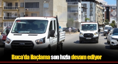Buca’da ilaçlama son hızla devam ediyor