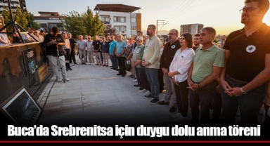 Buca’da Srebrenitsa için duygu dolu anma töreni