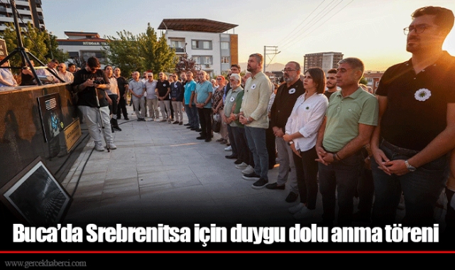 Buca’da Srebrenitsa için duygu dolu anma töreni