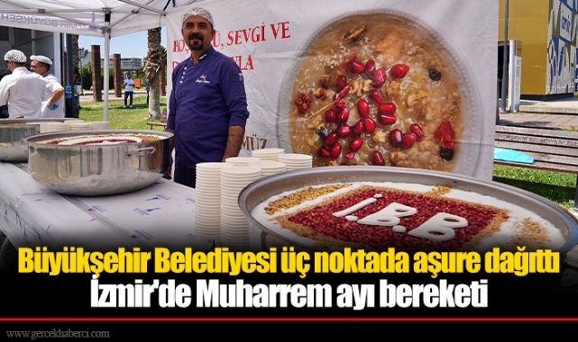 Büyükşehir Belediyesi üç noktada aşure dağıttı