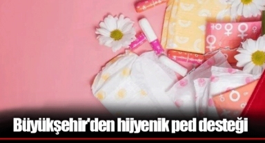 Büyükşehir'den hijyenik ped desteği
