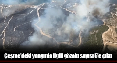 Çeşme'deki yangınla ilgili gözaltı sayısı 5'e çıktı