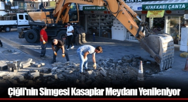 Çiğli'nin Simgesi Kasaplar Meydanı Yenileniyor