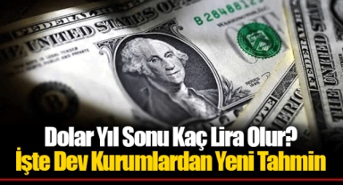 Dolar Yıl Sonu Kaç Lira Olur? İşte Dev Kurumlardan Yeni Tahmin