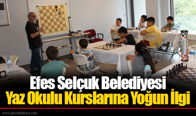 Efes Selçuk Belediyesi Yaz Okulu Kurslarına Yoğun İlgi
