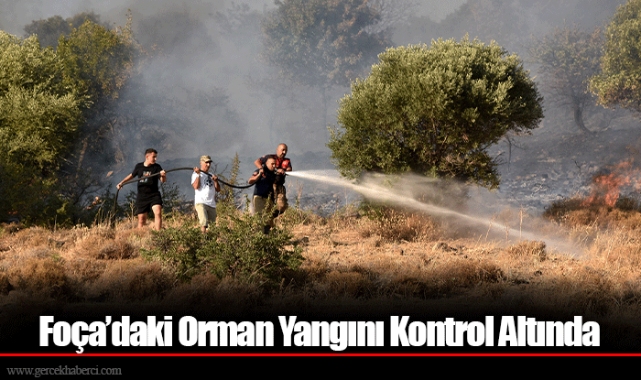 Foça’daki Orman Yangını Kontrol Altında