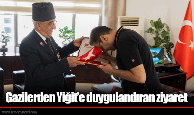 Gazilerden Yiğit’e duygulandıran ziyaret 