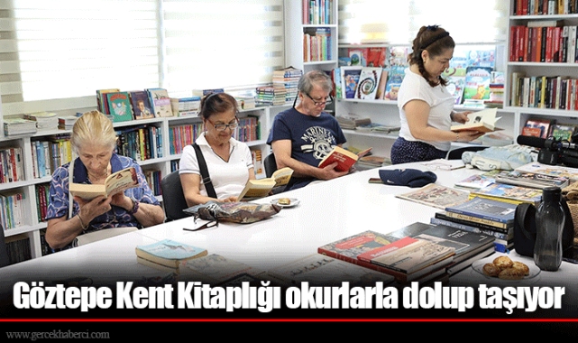 Göztepe Kent Kitaplığı okurlarla dolup taşıyor