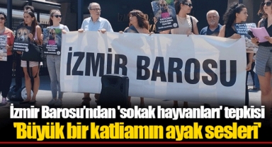 İzmir Barosu’ndan 'sokak hayvanları' tepkisi 'Büyük bir katliamın ayak sesleri'