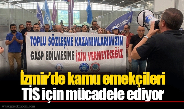 İzmir’de kamu emekçileri TİS için mücadele ediyor