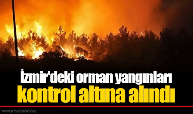 İzmir'deki orman yangınları kontrol altına alındı