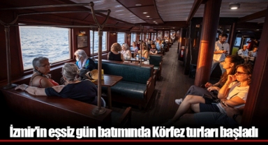 İzmir’in eşsiz gün batımında Körfez turları başladı