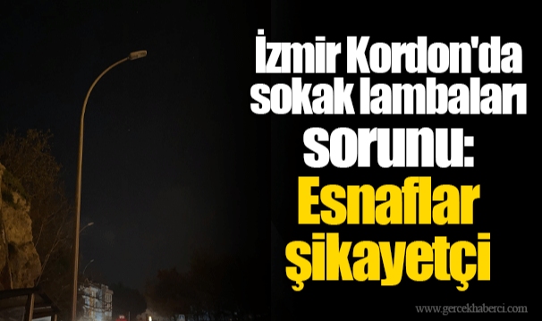 İzmir Kordon'da sokak lambaları sorunu: Esnaflar şikayetçi