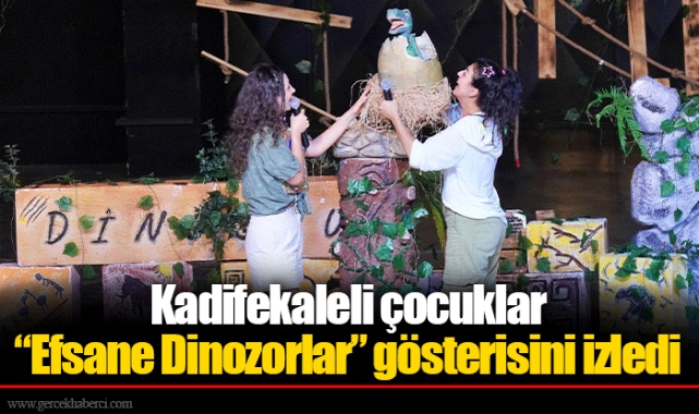 Kadifekaleli çocuklar “Efsane Dinozorlar” gösterisini izledi