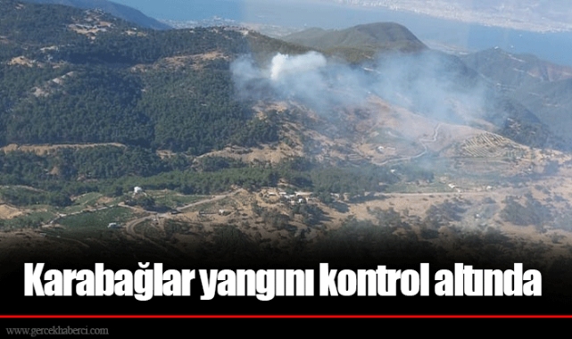 Karabağlar yangını kontrol altında