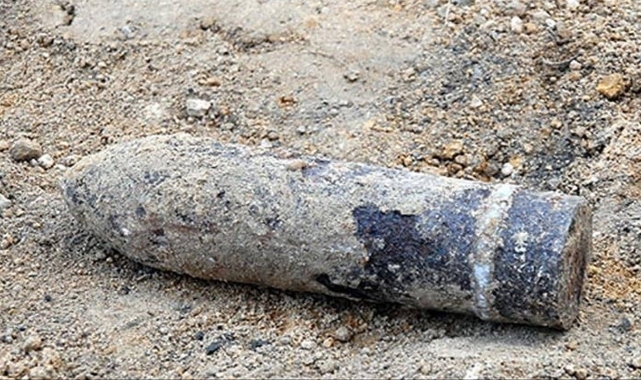 Kurtuluş Savaşı döneminden kaldığı tahmin ediliyor: Kütahya&#039;da patlamamış top mermisi bulundu