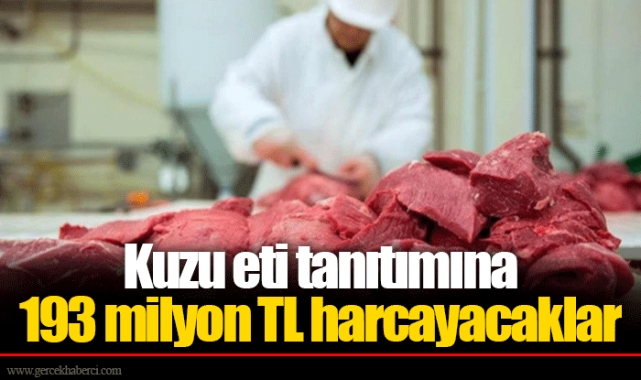 Kuzu eti tanıtımına 193 milyon TL harcayacaklar
