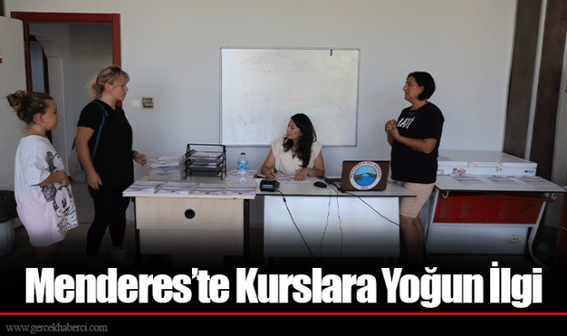 Menderes’te Kurslara Yoğun İlgi